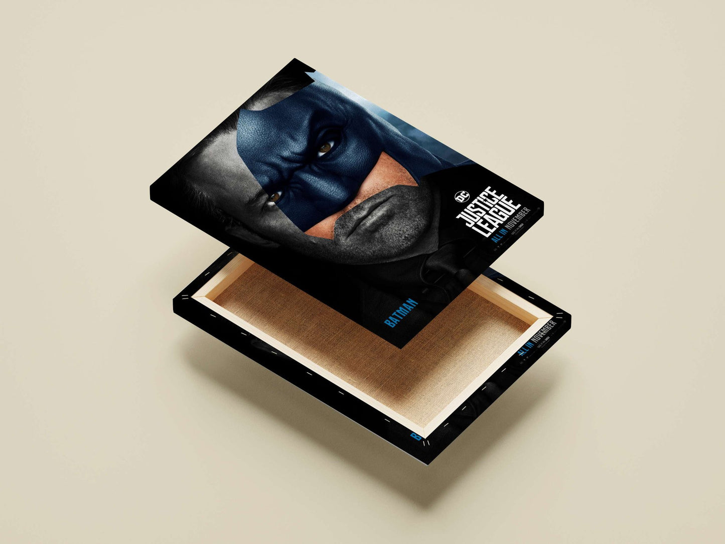 Batman from DC Comics' Justice League franchise Main Subject: Batman from DC Comics' Justice League franchise Canvas wall