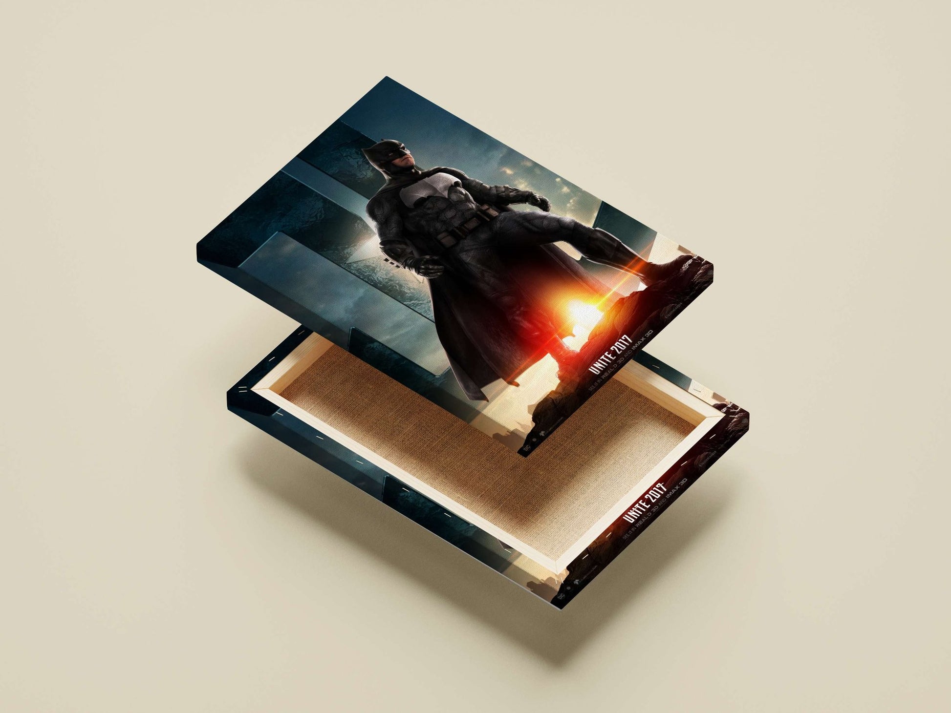 Batman (DC Comics' Justice League franchise) Main Subject: Batman (DC Comics' Justice League franchise) Canvas wall art —