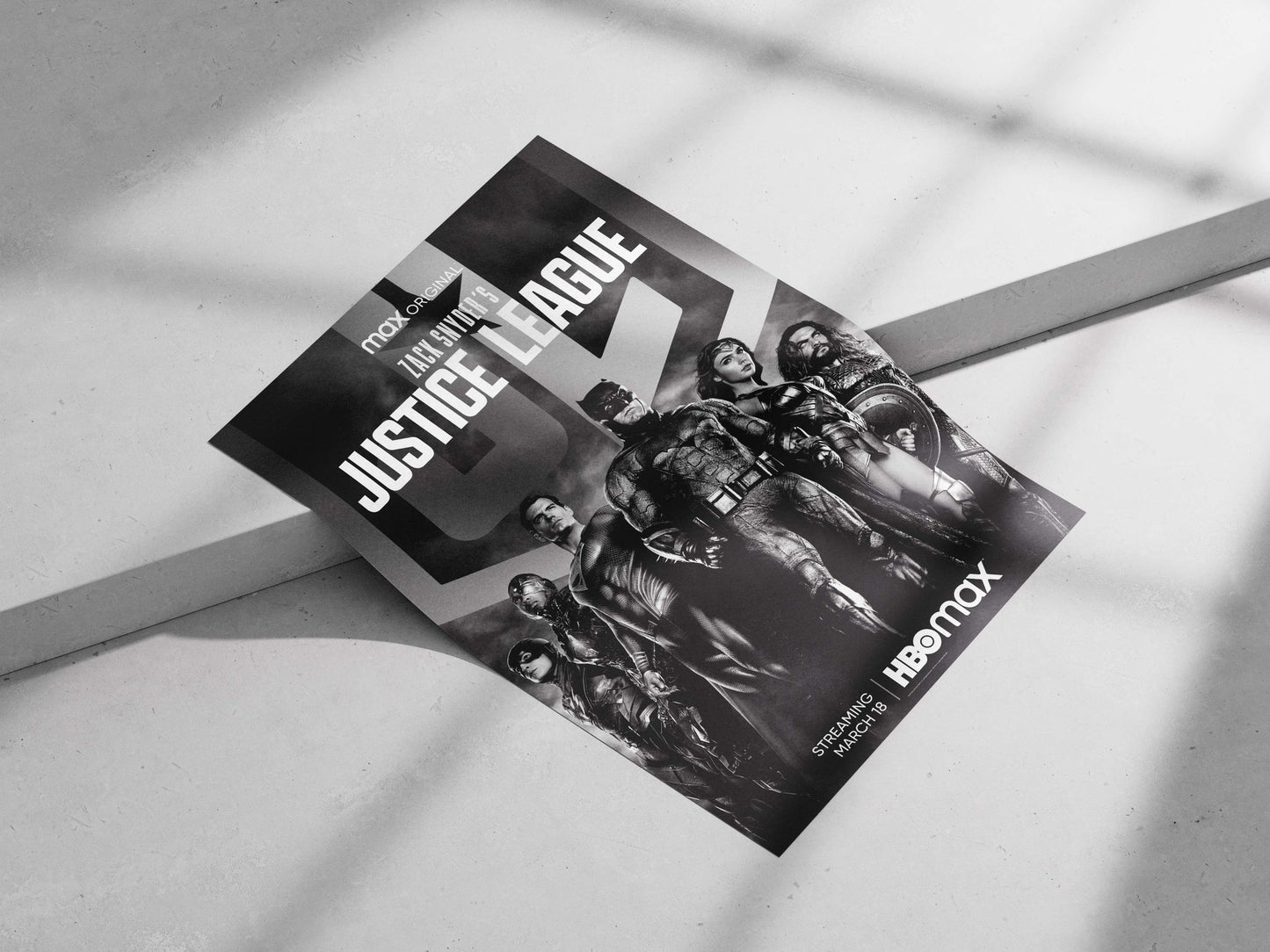 Zack Snyder's Justice League featuring Batman (Bruce Wayne), Superman (Clark Kent), Wonder Woman (Diana Prince), Cyborg