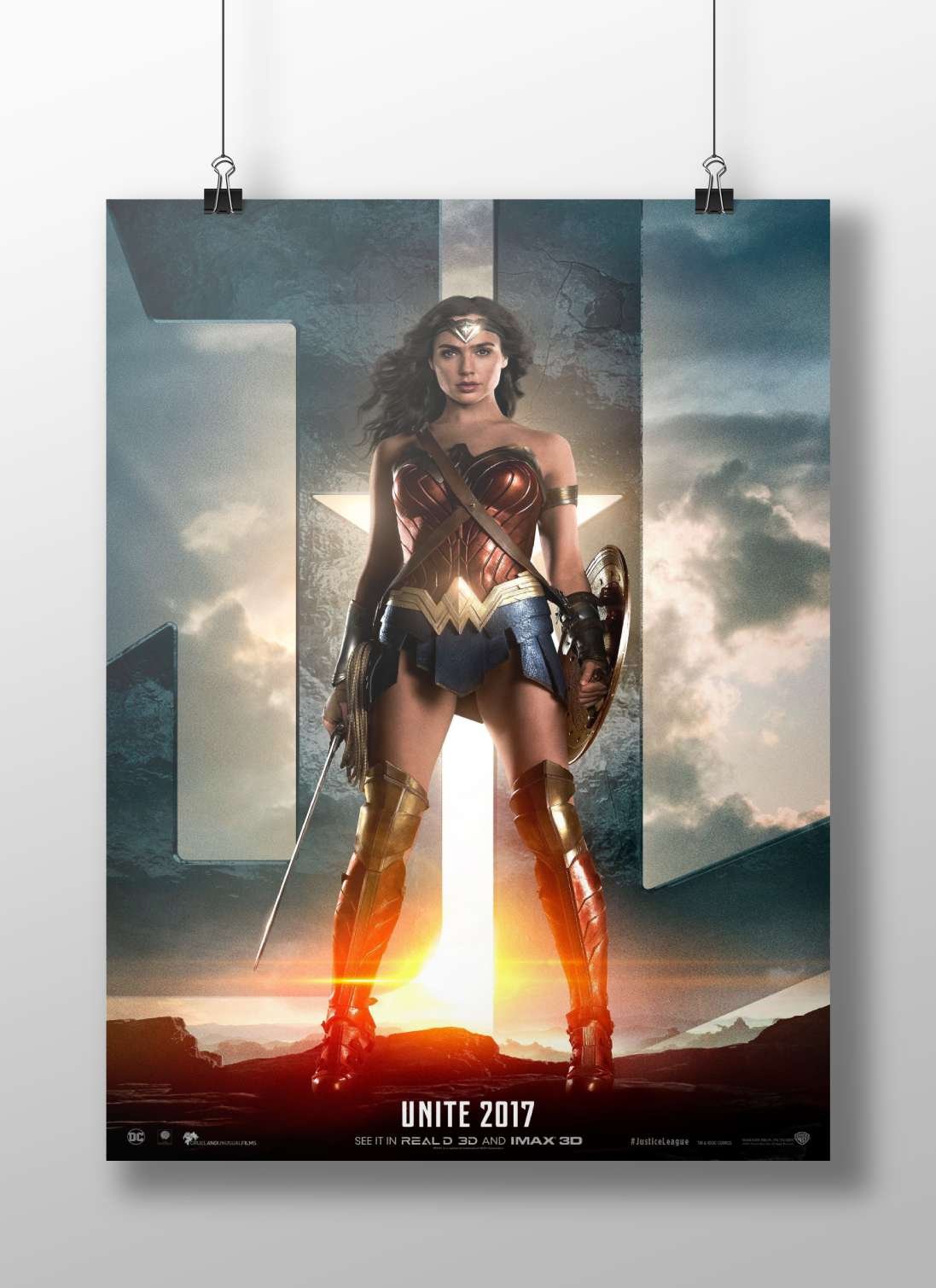 Wonder Woman (Diana Prince) from DC Comics' Justice League (2017) film Main Subject: Wonder Woman (Diana Prince) from DC