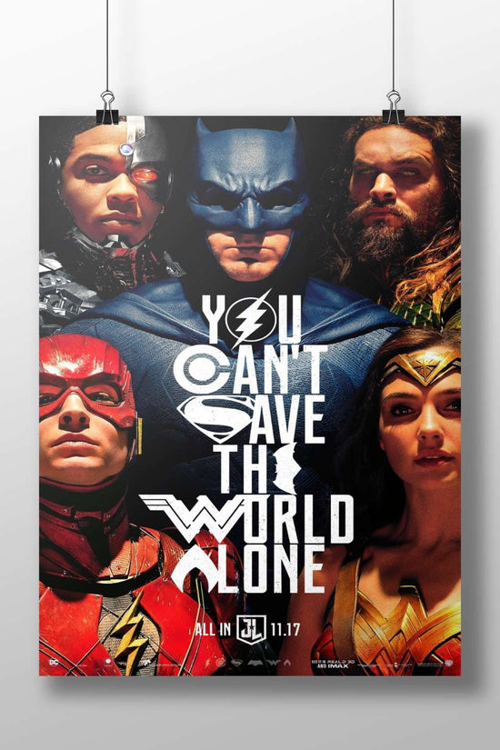 DC Universe superhero team Justice League (Cyborg/Victor Stone, Batman/Bruce Wayne, Aquaman/Arthur Curry, The Flash/Barry