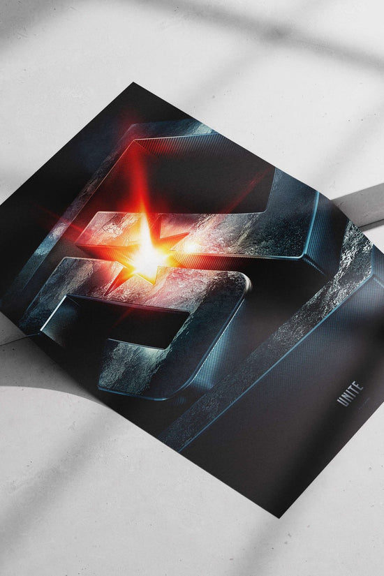 Superman S emblem Main Subject: Superman S emblem Matte poster print — Superhero wall art India | PosterBoizz