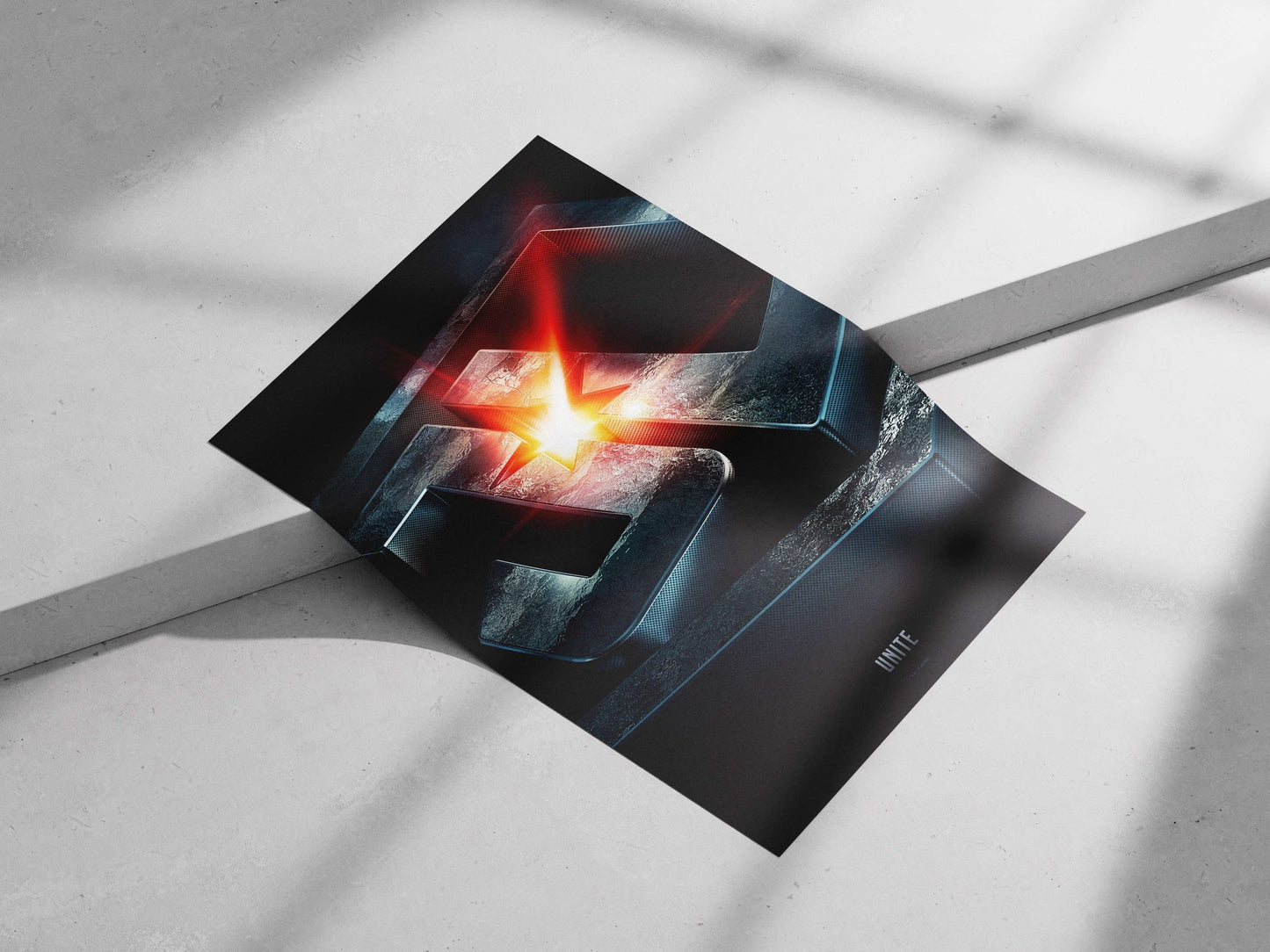Superman S emblem Main Subject: Superman S emblem Matte poster print — Superhero wall art India | PosterBoizz