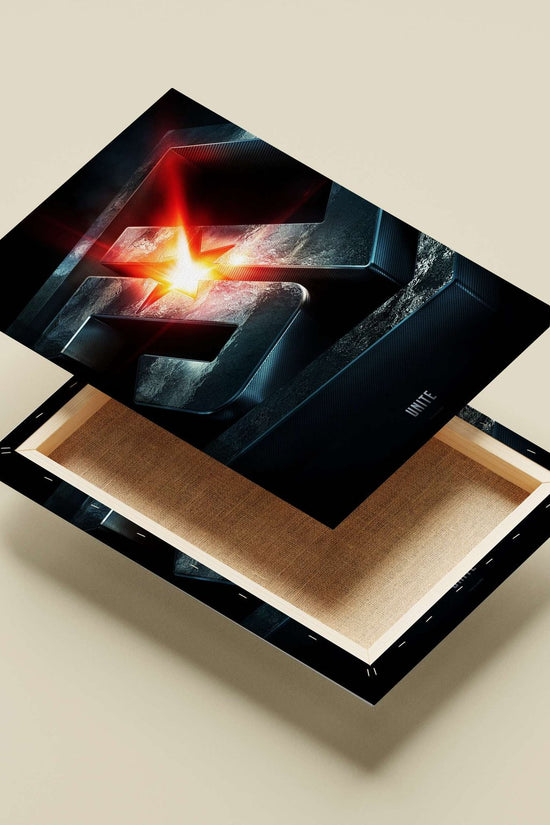 Superman S emblem Main Subject: Superman S emblem Canvas wall art — Superhero wall art India | PosterBoizz