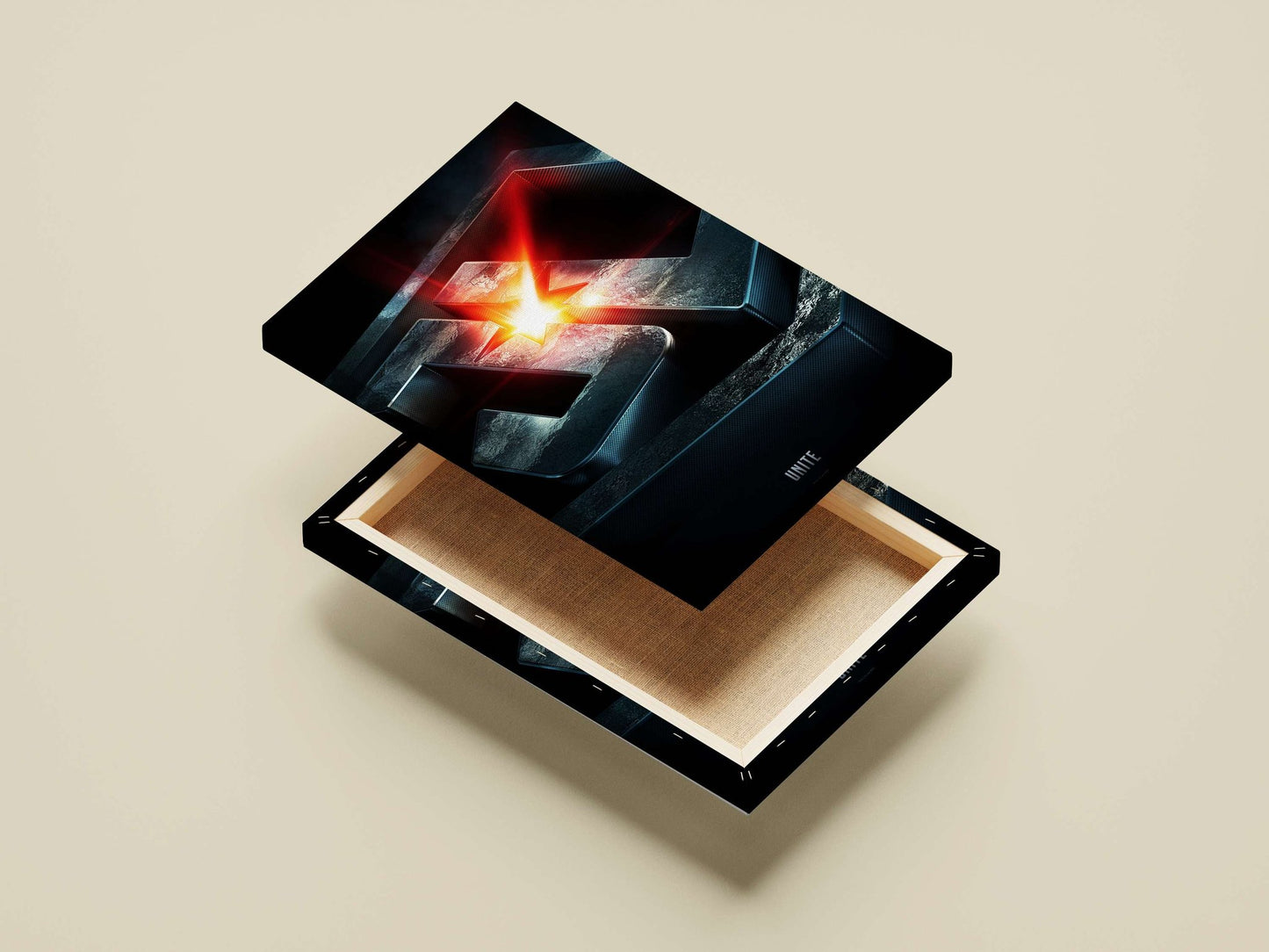 Superman S emblem Main Subject: Superman S emblem Canvas wall art — Superhero wall art India | PosterBoizz
