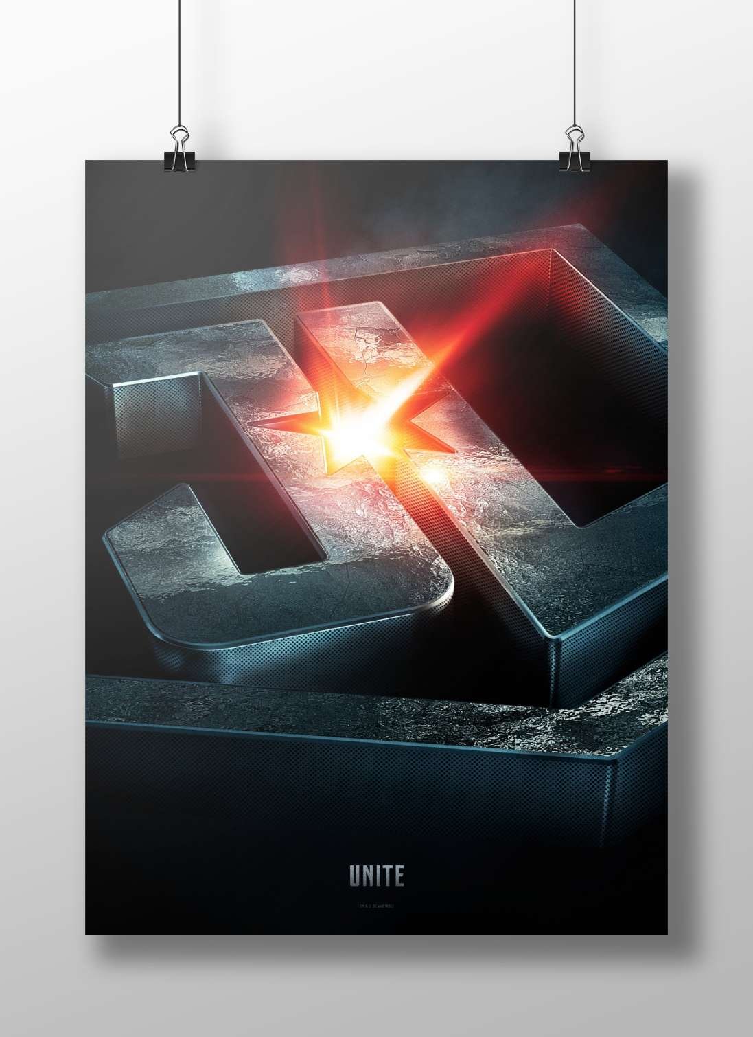 Superman S emblem Main Subject: Superman S emblem Matte BoizzBoard rigid print — Superhero wall art India | PosterBoizz