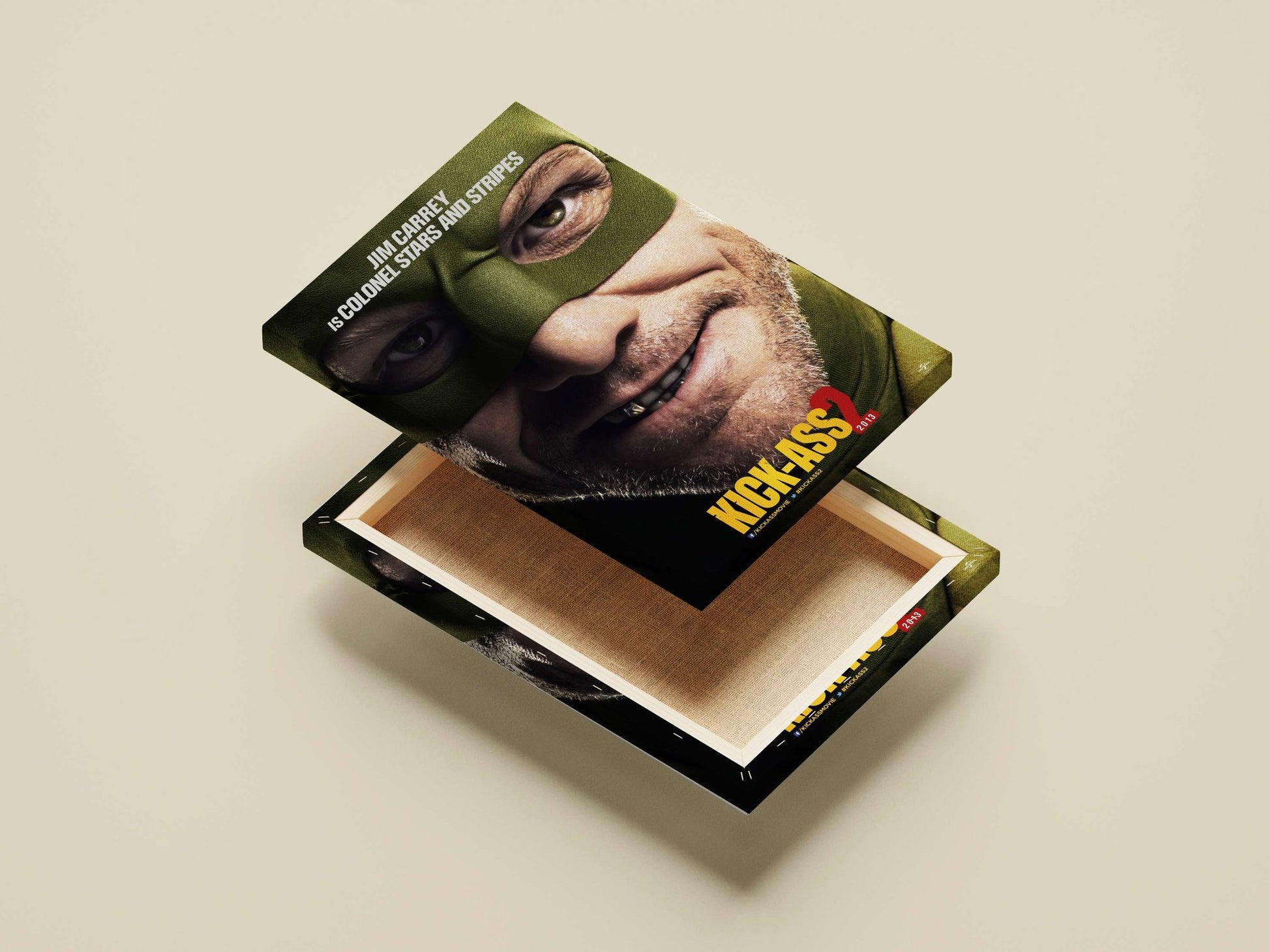 Colonel Stars and Stripes (from Kick-Ass 2) Main Subject: Colonel Stars and Stripes (from Kick-Ass 2) Canvas wall art —