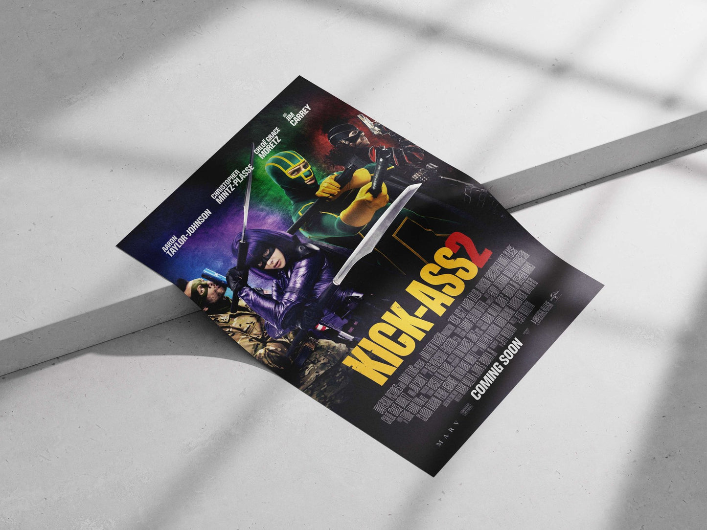 Kick-Ass 2 film franchise Main Subject: Kick-Ass 2 film franchise Matte poster print — Superhero wall art India | PosterBoizz