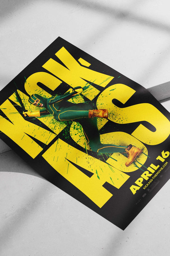 Kick-Ass (from the Kick-Ass franchise) Main Subject: Kick-Ass (from the Kick-Ass franchise) Matte poster print — Superhero