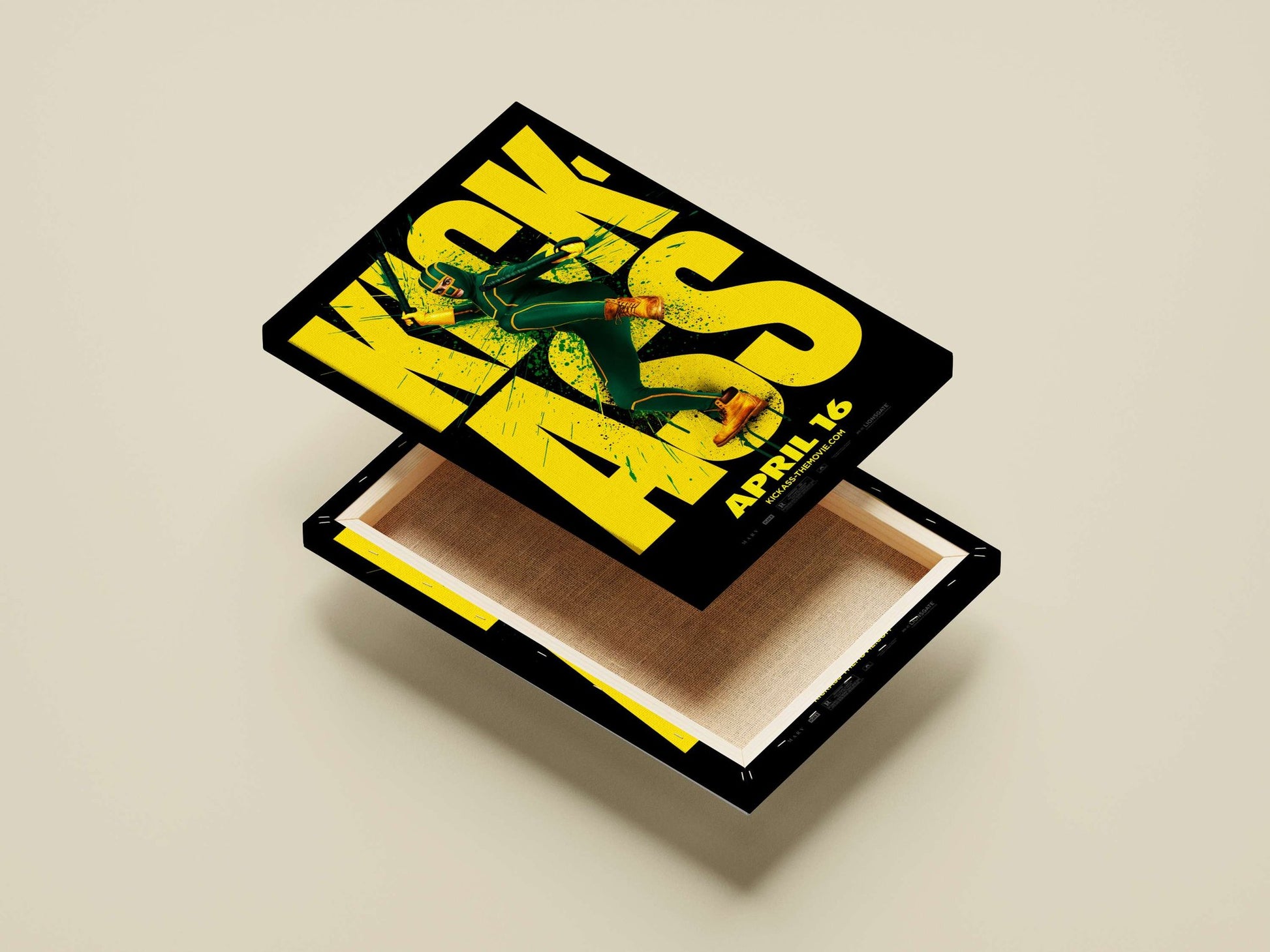 Kick-Ass (from the Kick-Ass franchise) Main Subject: Kick-Ass (from the Kick-Ass franchise) Canvas wall art — Superhero wall