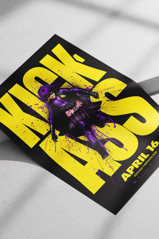 Hit-Girl (from the Kick-Ass franchise) Main Subject: Hit-Girl (from the Kick-Ass franchise) Matte poster print — Superhero