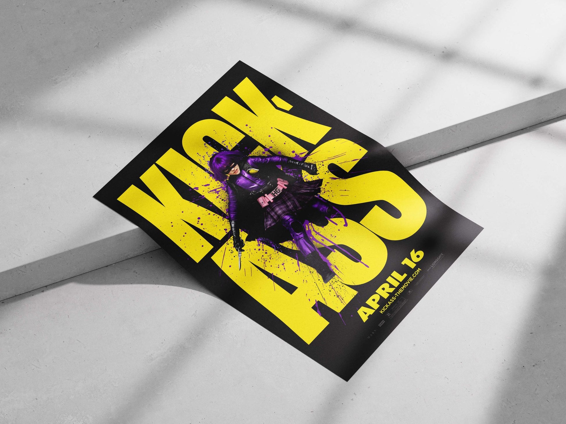 Hit-Girl (from the Kick-Ass franchise) Main Subject: Hit-Girl (from the Kick-Ass franchise) Matte poster print — Superhero