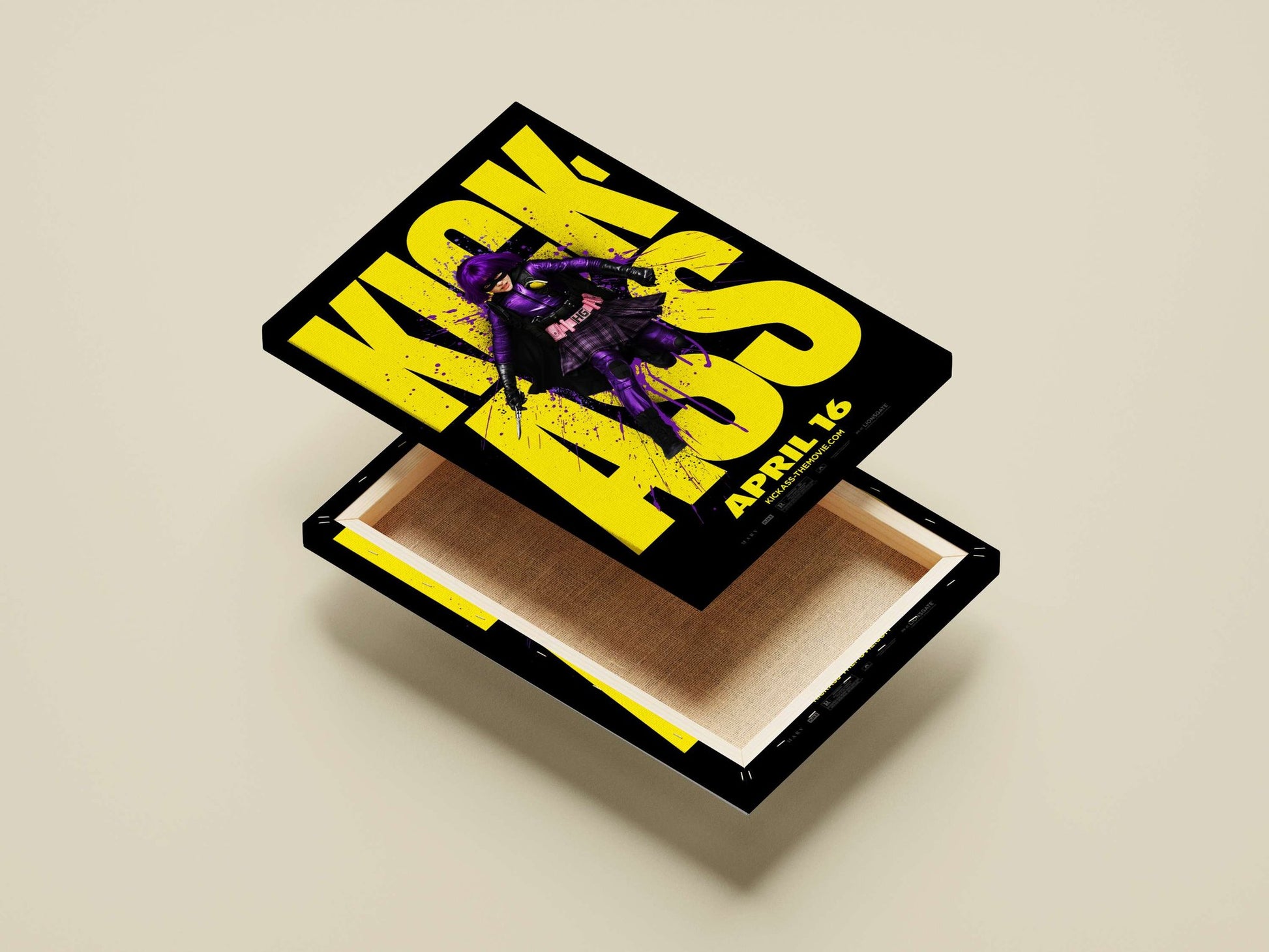 Hit-Girl (from the Kick-Ass franchise) Main Subject: Hit-Girl (from the Kick-Ass franchise) Canvas wall art — Superhero wall