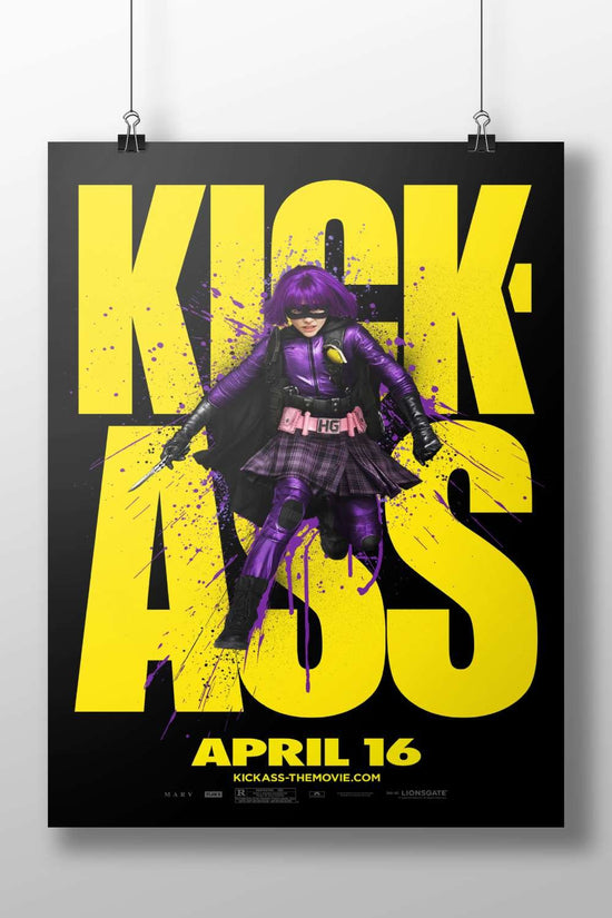 Hit-Girl (from the Kick-Ass franchise) Main Subject: Hit-Girl (from the Kick-Ass franchise) Matte BoizzBoard rigid print —