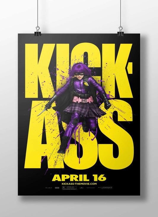 Hit-Girl (from the Kick-Ass franchise) Main Subject: Hit-Girl (from the Kick-Ass franchise) Matte BoizzBoard rigid print —
