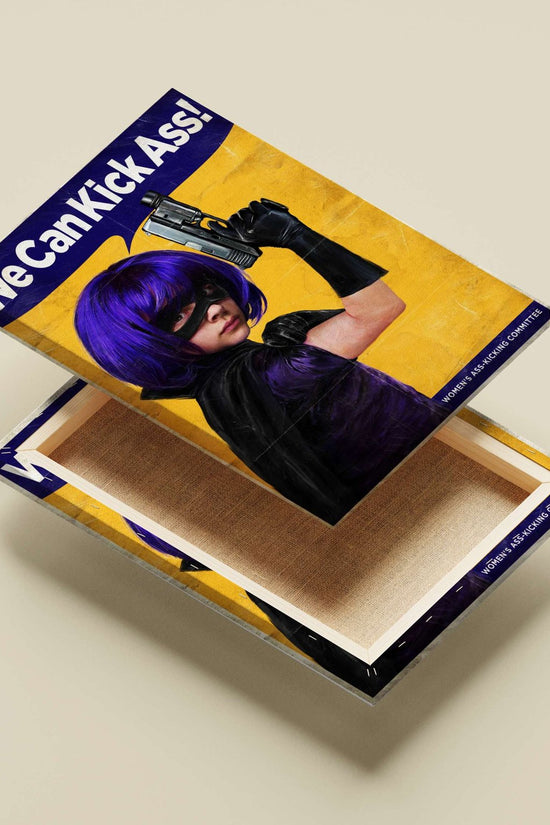 Hit-Girl (from Kick-Ass franchise) Main Subject: Hit-Girl (from Kick-Ass franchise) Canvas wall art — Superhero wall art