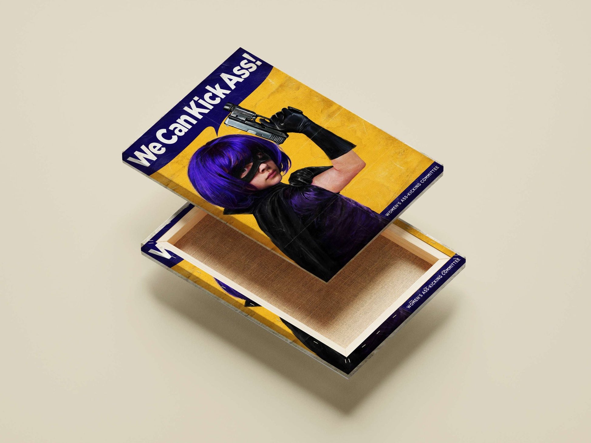 Hit-Girl (from Kick-Ass franchise) Main Subject: Hit-Girl (from Kick-Ass franchise) Canvas wall art — Superhero wall art