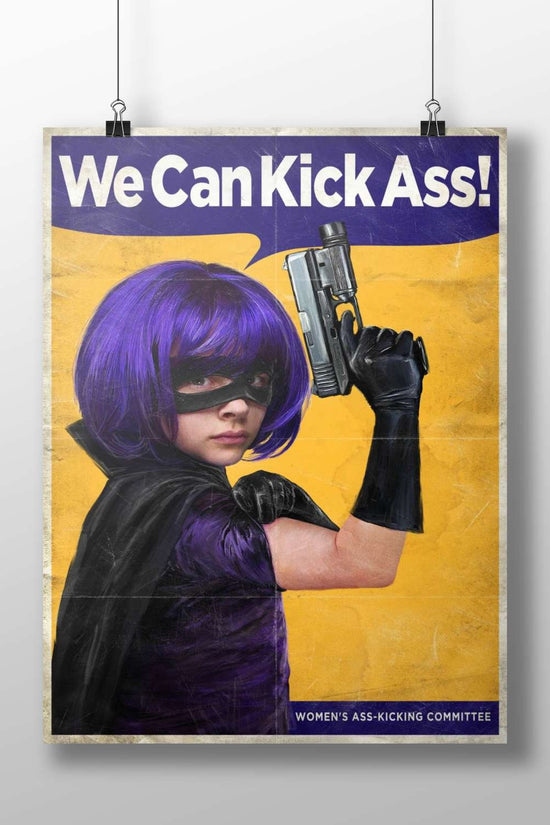Hit-Girl (from Kick-Ass franchise) Main Subject: Hit-Girl (from Kick-Ass franchise) Matte BoizzBoard rigid print — Superhero