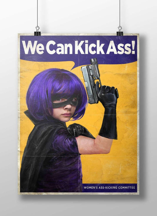 Hit-Girl (from Kick-Ass franchise) Main Subject: Hit-Girl (from Kick-Ass franchise) Matte BoizzBoard rigid print — Superhero
