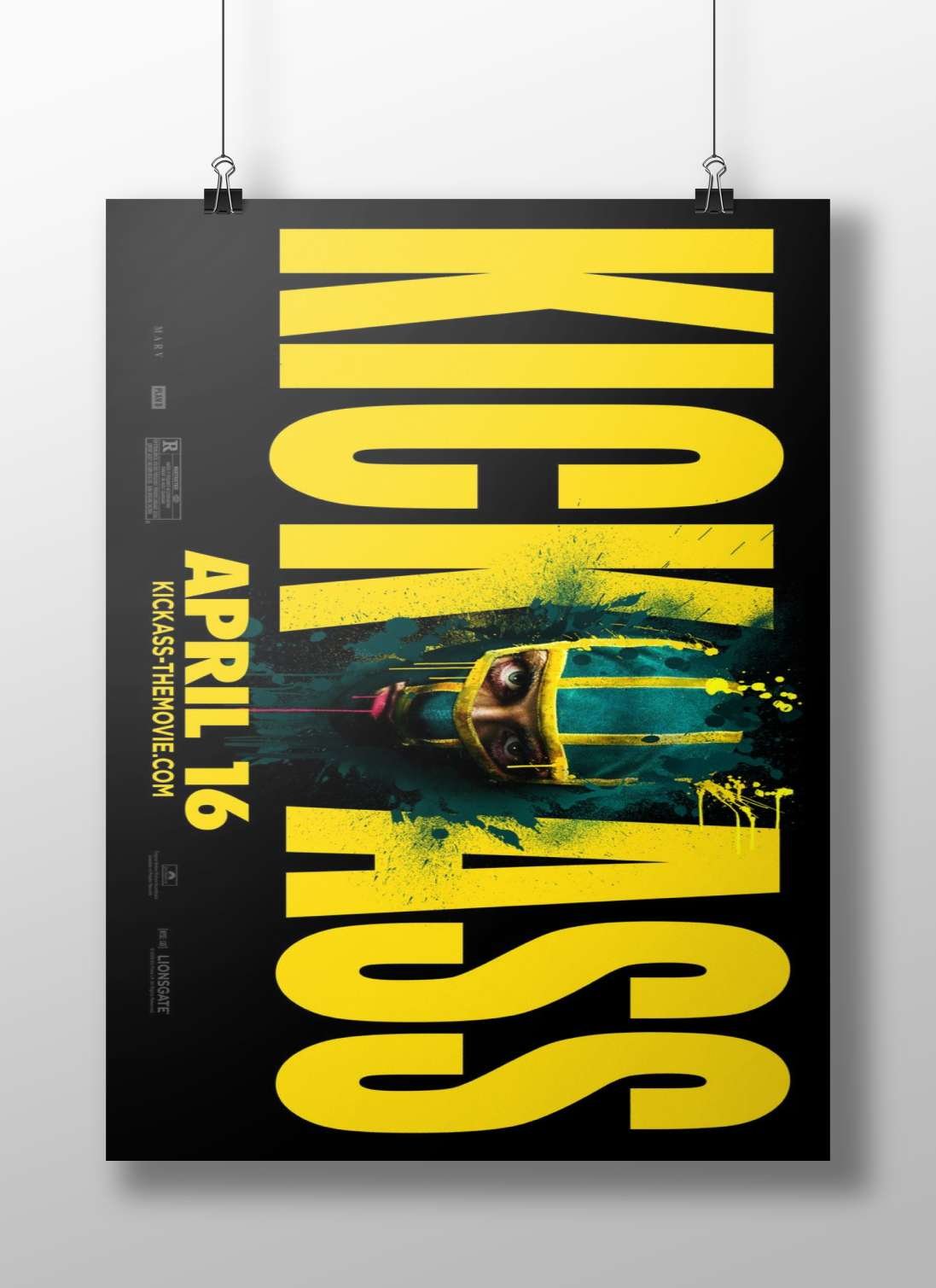 Kick-Ass (movie franchise) Main Subject: Kick-Ass (movie franchise) Matte BoizzBoard rigid print — Superhero wall art India