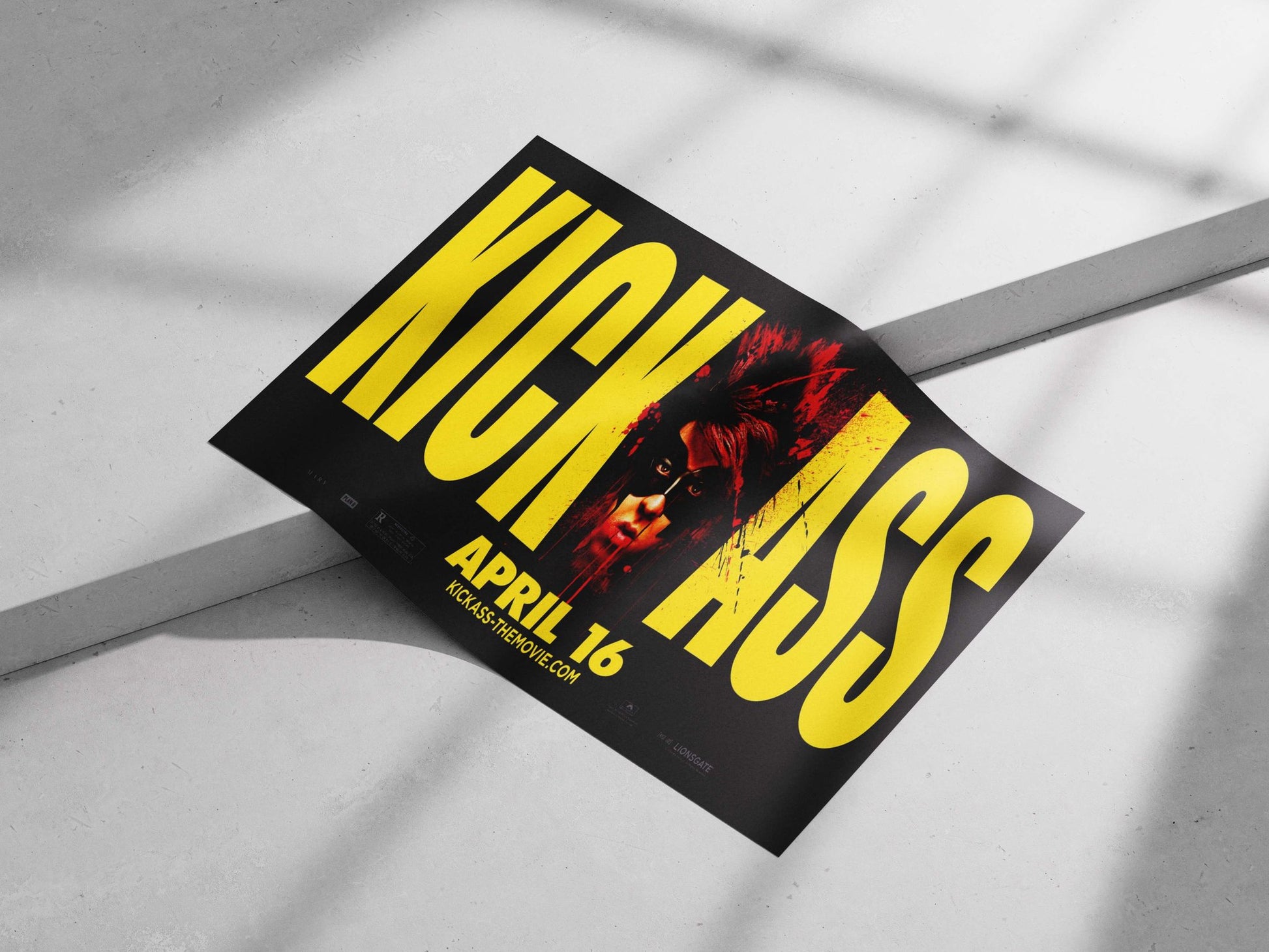 Kick-Ass Main Subject: Kick-Ass Matte poster print — Superhero wall art India | PosterBoizz