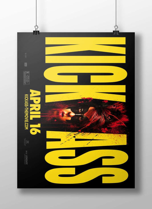 Kick-Ass Main Subject: Kick-Ass Matte BoizzBoard rigid print — Superhero wall art India | PosterBoizz
