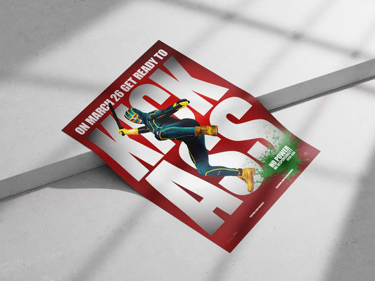 Kick-Ass (character from the Kick-Ass franchise) Main Subject: Kick-Ass (character from the Kick-Ass franchise) Matte poster