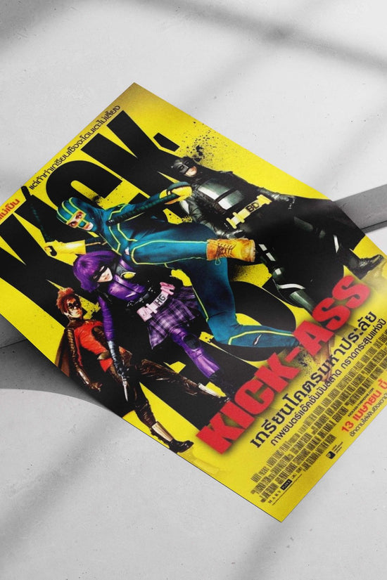 The "Kick-Ass" film franchise Main Subject: The "Kick-Ass" film franchise Matte poster print — Hollywood wall art India |