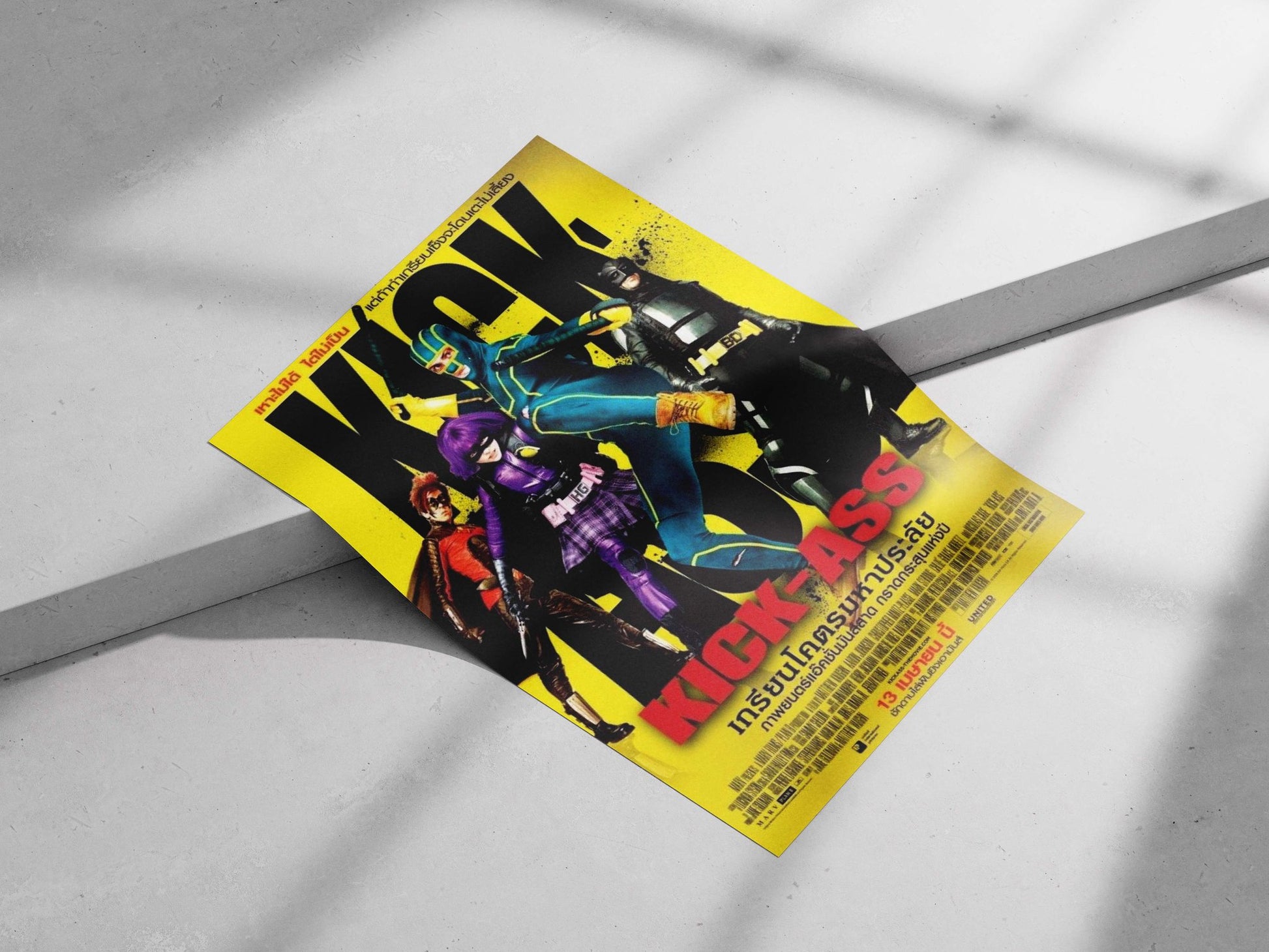 The "Kick-Ass" film franchise Main Subject: The "Kick-Ass" film franchise Matte poster print — Hollywood wall art India |