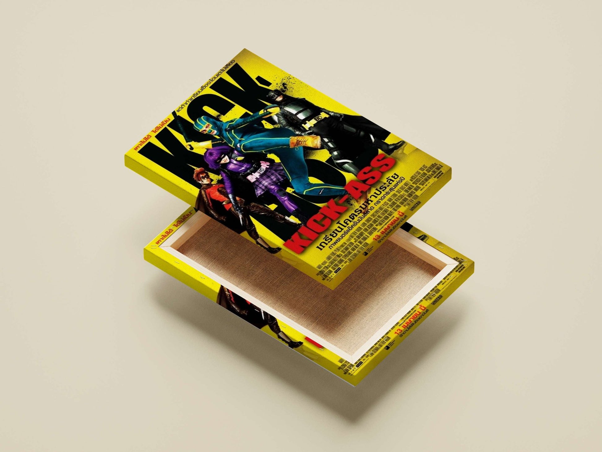The "Kick-Ass" film franchise Main Subject: The "Kick-Ass" film franchise Canvas wall art — Hollywood wall art India |