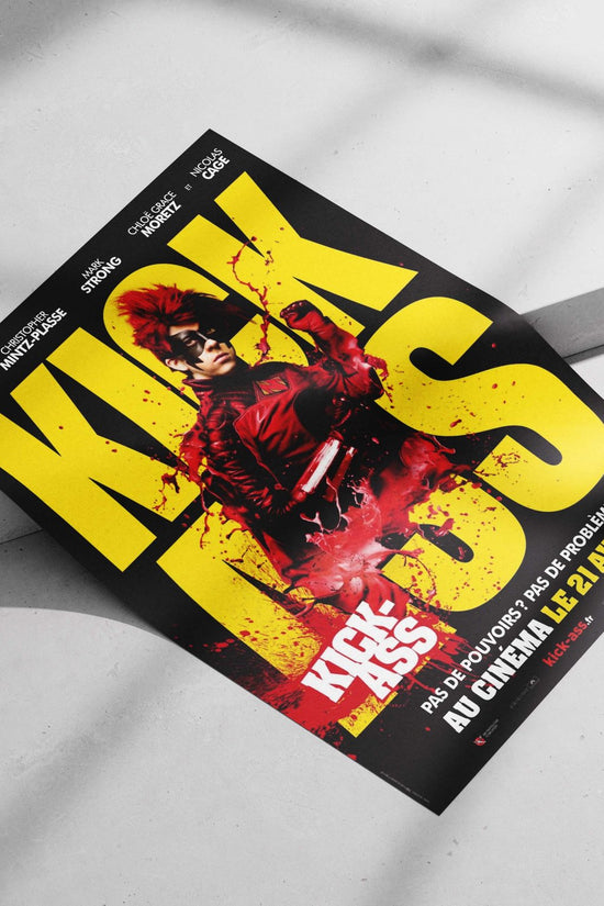 Kick-Ass franchise character (Aaron Johnson as the protagonist) Main Subject: Kick-Ass franchise character (Aaron Johnson as