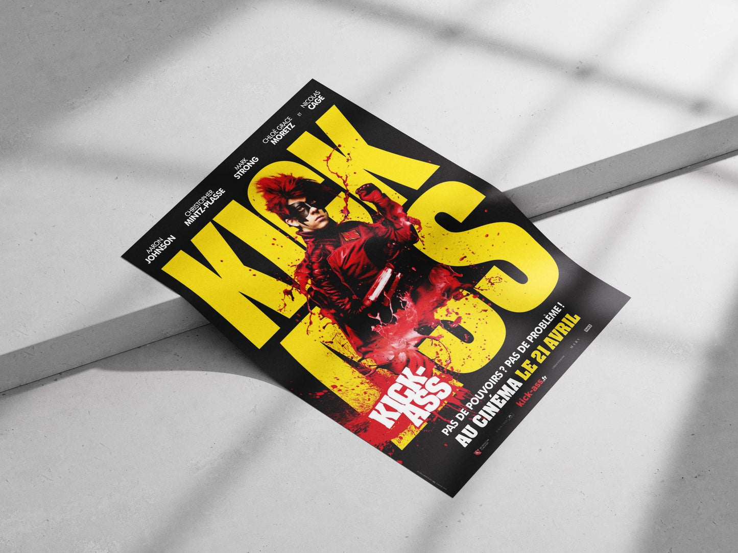 Kick-Ass franchise character (Aaron Johnson as the protagonist) Main Subject: Kick-Ass franchise character (Aaron Johnson as