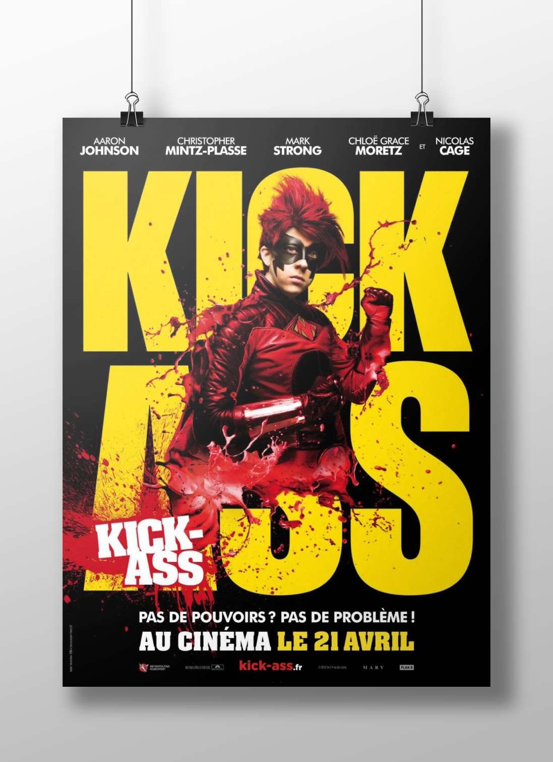 Kick-Ass franchise character (Aaron Johnson as the protagonist) Main Subject: Kick-Ass franchise character (Aaron Johnson as