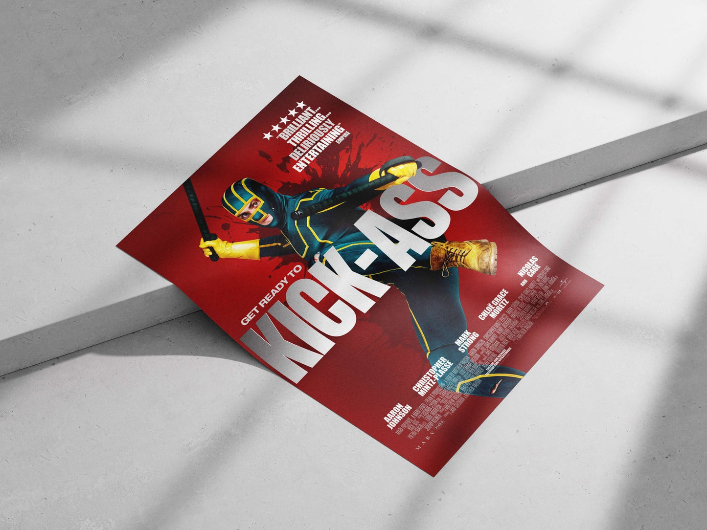 Kick-Ass (character from the movie franchise) Main Subject: Kick-Ass (character from the movie franchise) Matte poster print