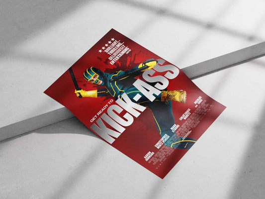 Kick-Ass (character from the movie franchise) Main Subject: Kick-Ass (character from the movie franchise) Matte poster print