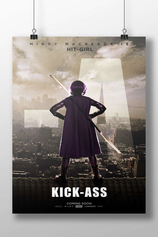 Mindy Macready as Hit-Girl from Kick-Ass Main Subject: Mindy Macready as Hit-Girl from Kick-Ass Matte BoizzBoard rigid print