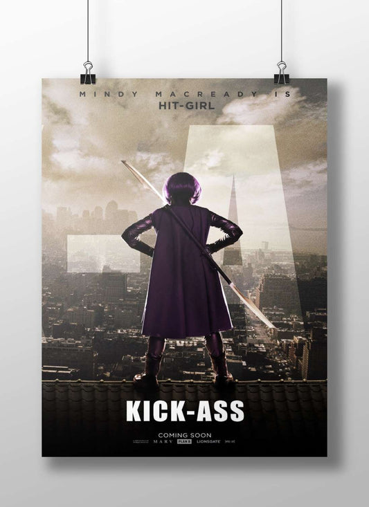 Mindy Macready as Hit-Girl from Kick-Ass Main Subject: Mindy Macready as Hit-Girl from Kick-Ass Matte BoizzBoard rigid print