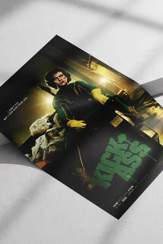 Dave Lizewski from the Kick-Ass franchise Main Subject: Dave Lizewski from the Kick-Ass franchise Matte poster print —