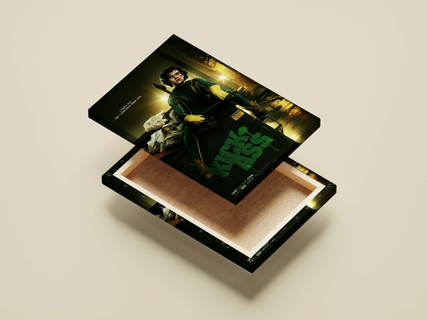 Dave Lizewski from the Kick-Ass franchise Main Subject: Dave Lizewski from the Kick-Ass franchise Canvas wall art —