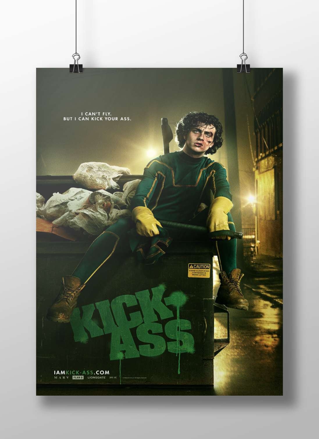 Dave Lizewski from the Kick-Ass franchise Main Subject: Dave Lizewski from the Kick-Ass franchise Matte BoizzBoard rigid