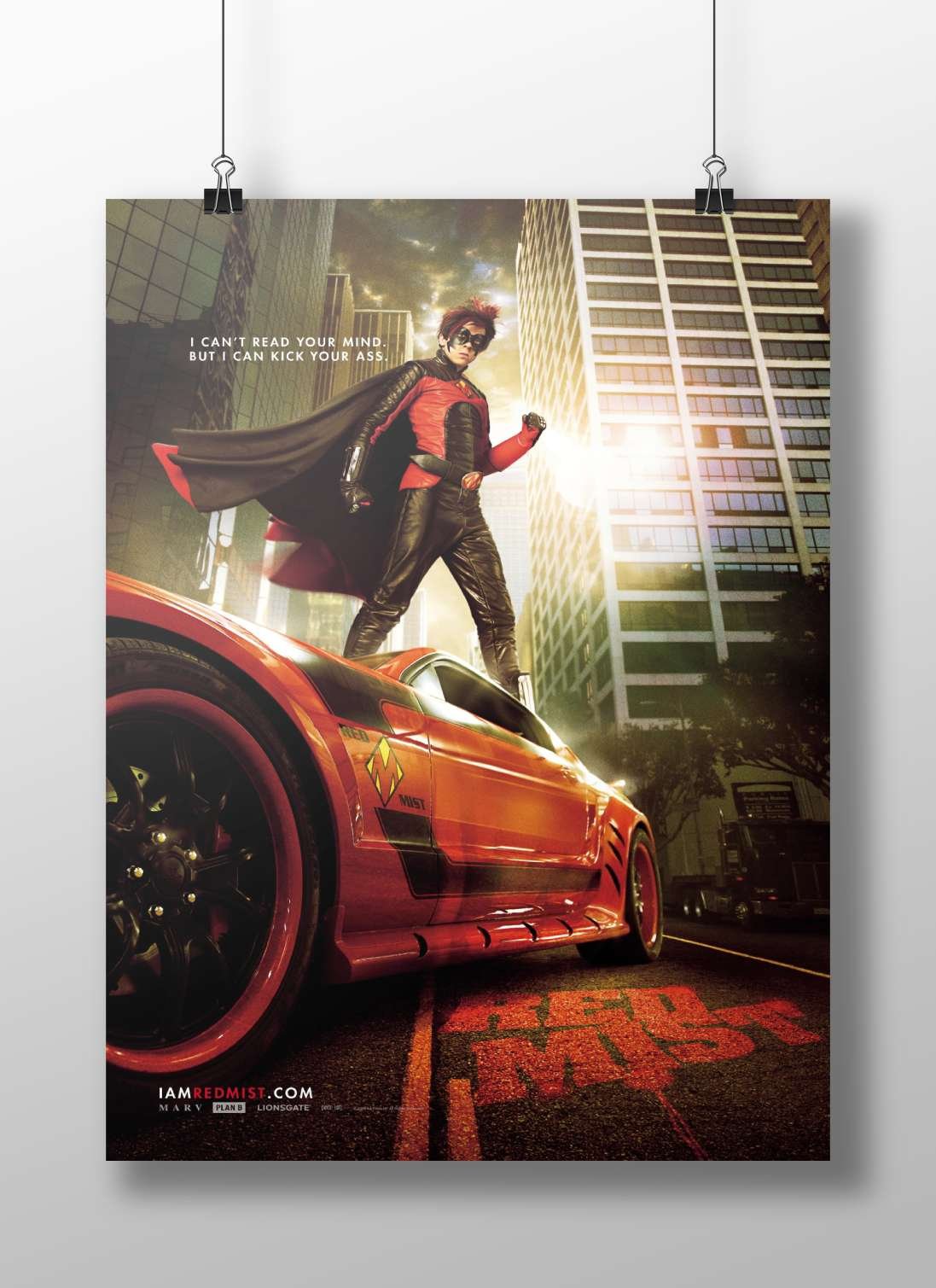 Red Mist (a character from the Kick-Ass franchise) Main Subject: Red Mist (a character from the Kick-Ass franchise) Matte