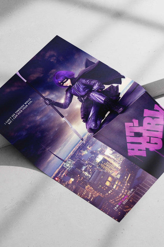 Hit-Girl (from the Kick-Ass franchise) Main Subject: Hit-Girl (from the Kick-Ass franchise) Matte poster print — Superhero