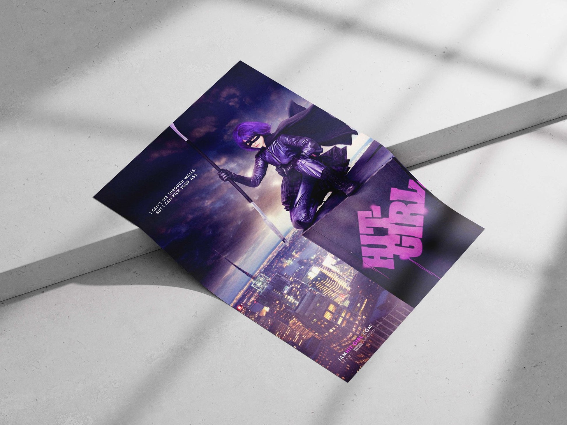 Hit-Girl (from the Kick-Ass franchise) Main Subject: Hit-Girl (from the Kick-Ass franchise) Matte poster print — Superhero