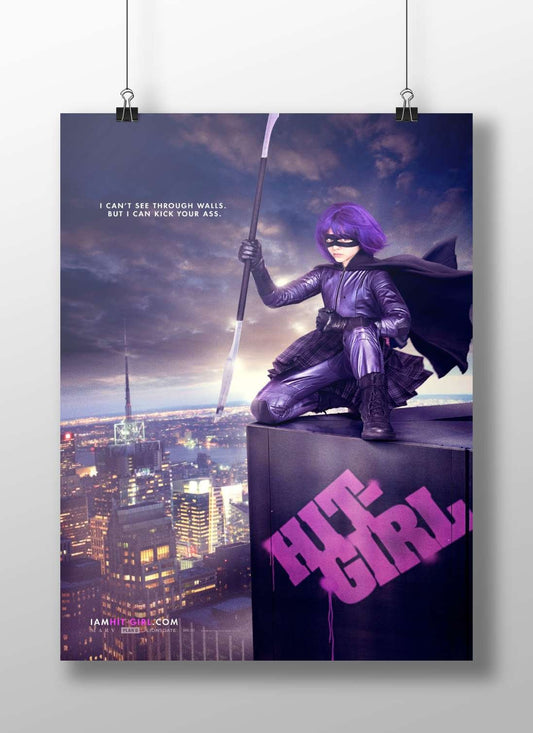 Hit-Girl (from the Kick-Ass franchise) Main Subject: Hit-Girl (from the Kick-Ass franchise) Matte BoizzBoard rigid print —