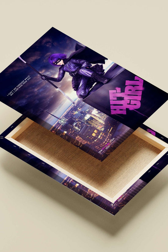 Hit-Girl (from the Kick-Ass franchise) Main Subject: Hit-Girl (from the Kick-Ass franchise) Canvas wall art — Superhero wall
