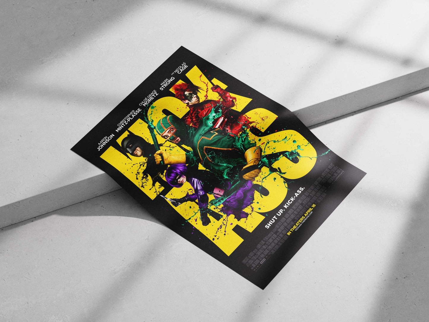 Kick-Ass franchise (2010 film) Main Subject: Kick-Ass franchise (2010 film) Matte poster print — Bollywood wall art India |