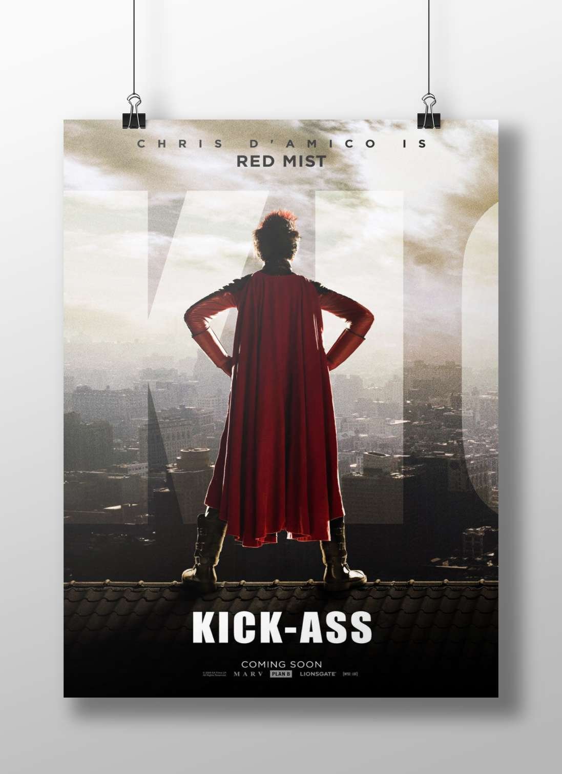 Chris D'Amico as Red Mist from Kick-Ass franchise Main Subject: Chris D'Amico as Red Mist from Kick-Ass franchise Matte