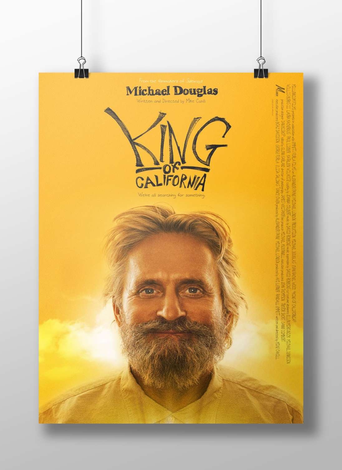 Michael Douglas Main Subject: Michael Douglas Matte BoizzBoard rigid print — Hollywood wall art India | PosterBoizz