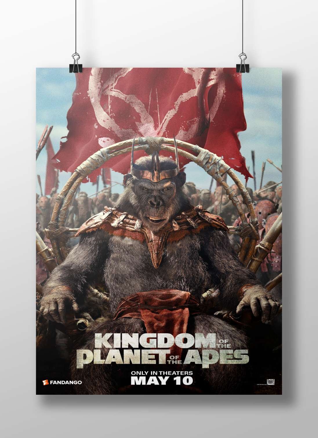 Kingdom of the Planet of the Apes Main Subject: Kingdom of the Planet of the Apes Matte BoizzBoard rigid print — Anime wall