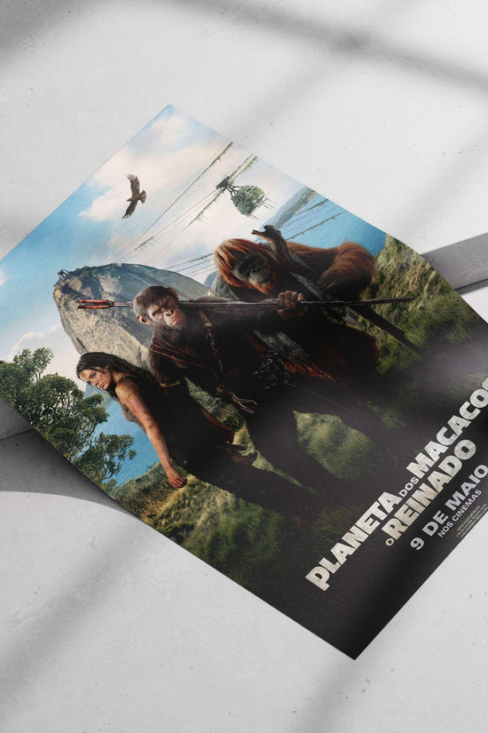 The "Planet of the Apes" franchise (specifically the 2024 film "Planet of the Apes: The Kingdom", titled "Planeta dos